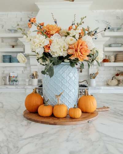 Blue-and-Orange-DIY-Fall-Centerpiece