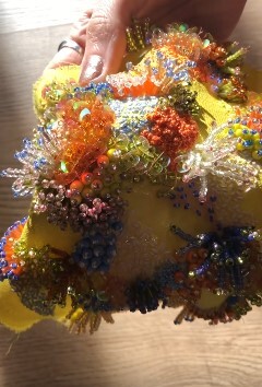 Corals with Beaded Embroidery