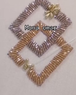 Geometrical Pattern Bead Embroidery