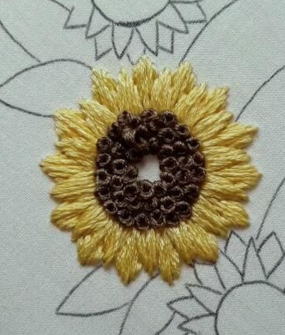 Hand-Embroidered-Sunflower-Patterns