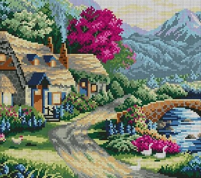 Landscape Pattern Bead Embroidery Kit