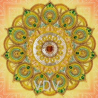 Mandala Art with Bead Embroidery Kit