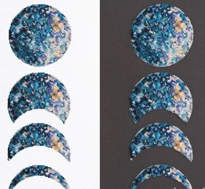 Moon Phases Beads Embroidery Kit