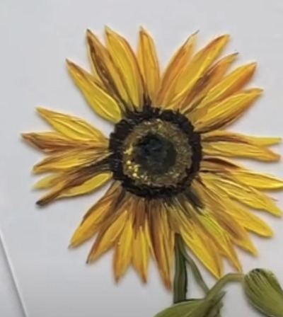 Sunflower-Painting-on-Mirror