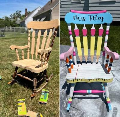 A cool rocking chair repaint