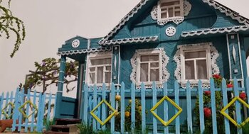Cardboard-Village-house-dollhouse