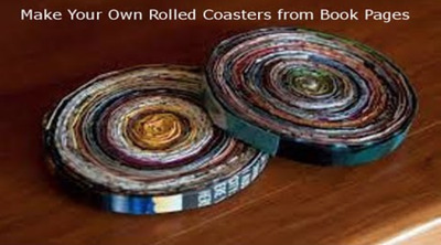 DIY-Rolled-Coasters-from-Old-Book-Pages