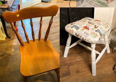 How to Turn an Old Chair into a Stool