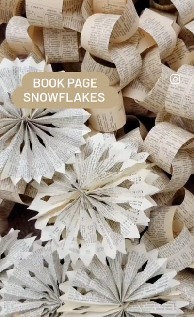 Old-Book-Pages-Snowflakes