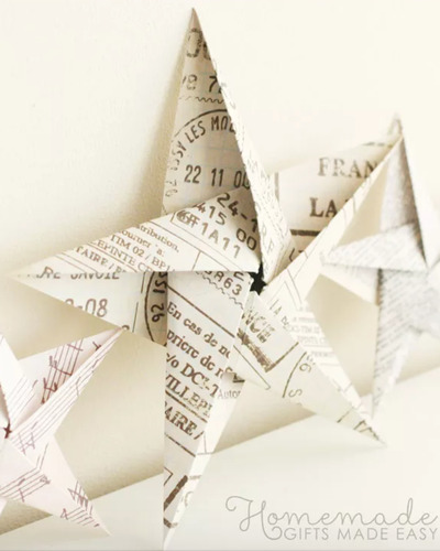 Old-Book-Pages -Snowflakes