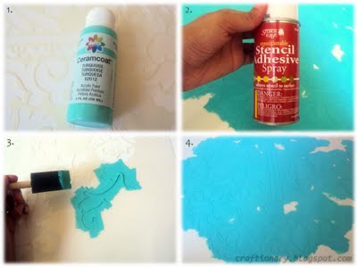 how to stencil paint