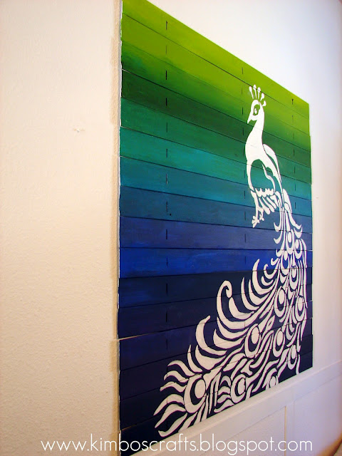 peacock feather painted art