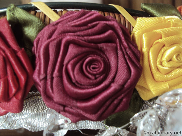 handmade ribbon flowers