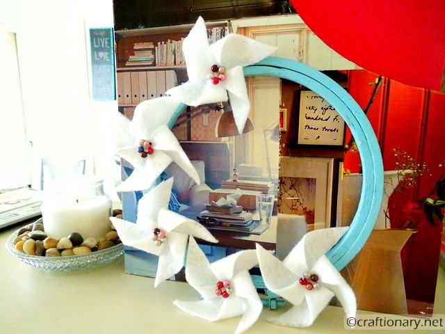 make felt pinwheels