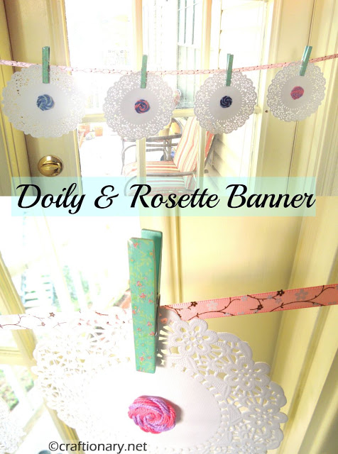 spring doily garland