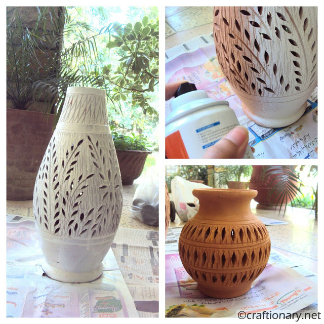 DIY clay pots