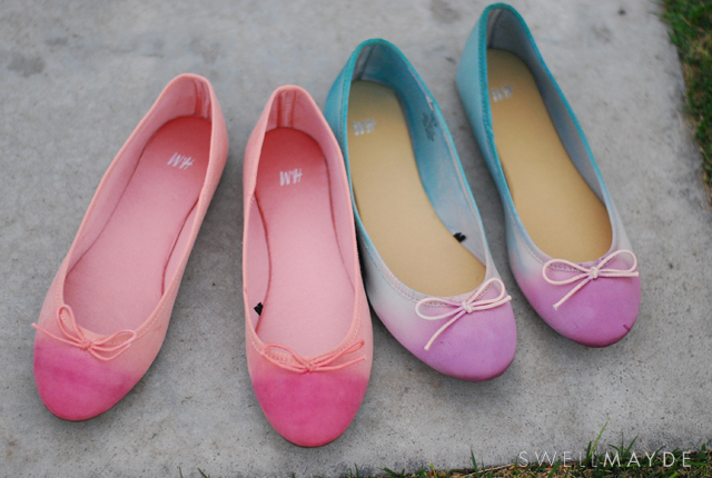 dip dyed shoes