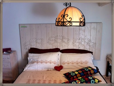 DIY wooden headboard 