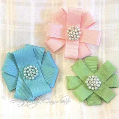 How to make Ribbon Flowers that look like roses? - Craftionary