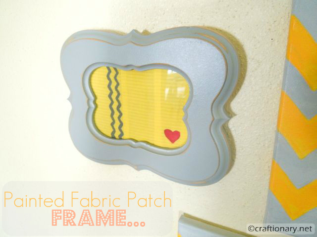 Painted Fabric Patch Frame