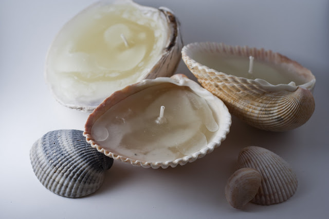 how to make seashell tea light candles easy ideas