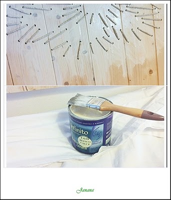 paint the wooden headboard