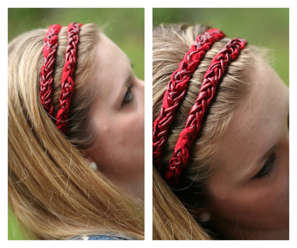 Leather Braided Headband Knockoff Tutorial