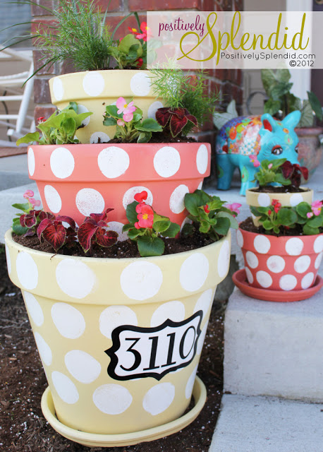 dot-painted-planters