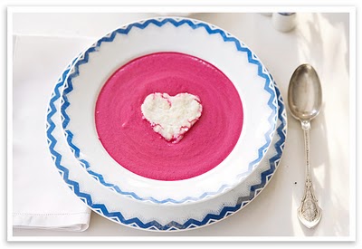 pink custard with heart delicious desserts