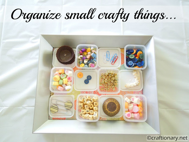 dollar store craft supplies organizer