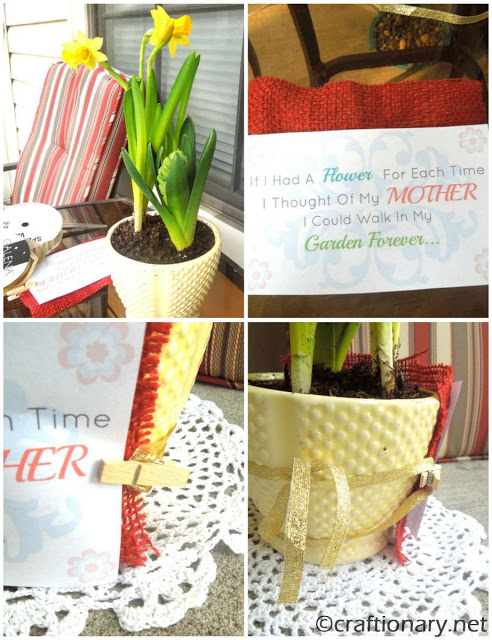 easy flower pot mothers day gift idea