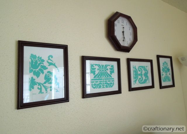 stencil painted frames 2