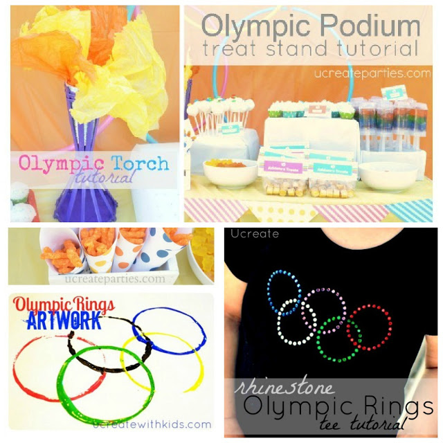 Olympics torch podium rings artwork ideas