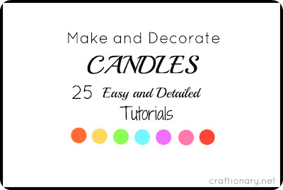 Making Candles (25 DIY Decorative tutorials) - Craftionary