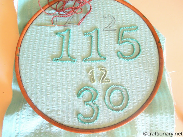 birthdays embroidery hoop