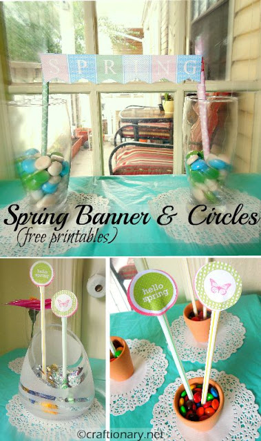 colorful spring party circles