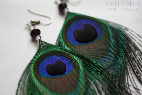 peacock earrings