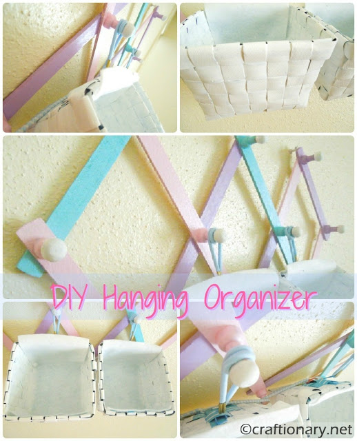 DIY jewelry makeup organizer