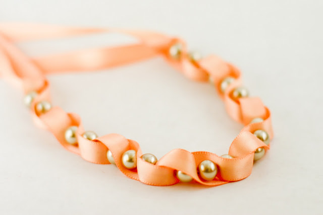 orange ribbon bracelet