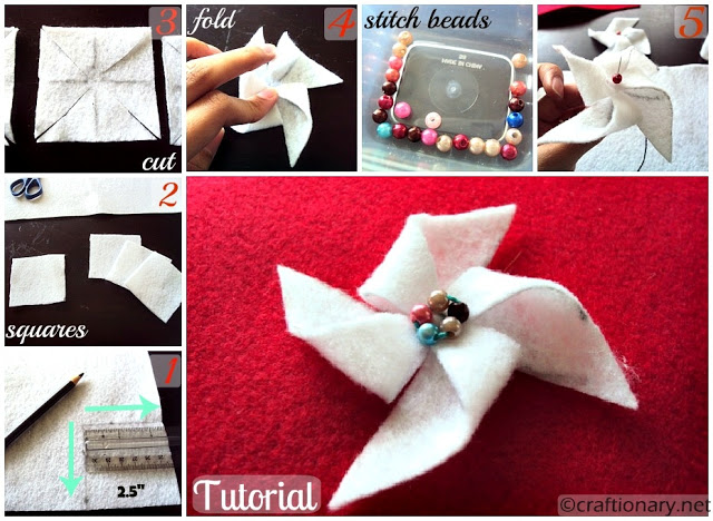 make felt pinwheels 3