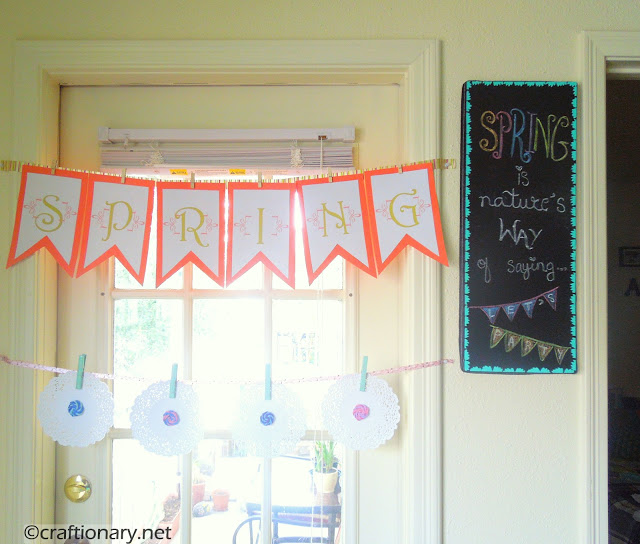 celebrating spring party decorations