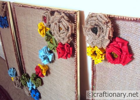 Burlap Home Wall Art Frames Tutorial