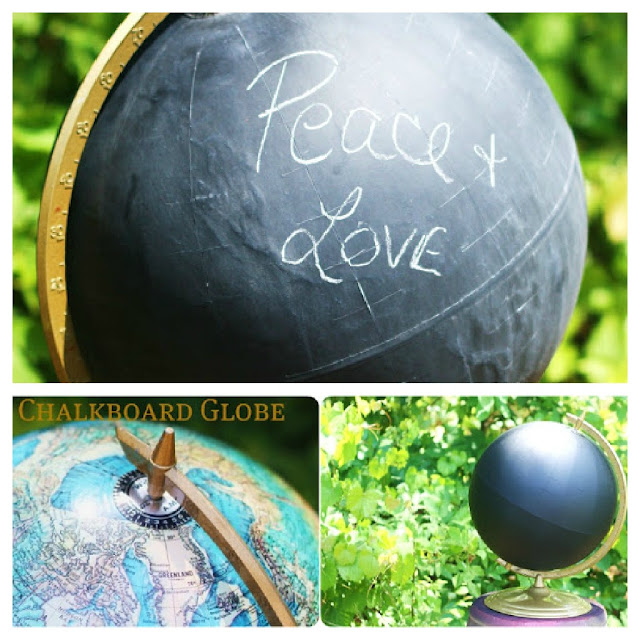 DIY chalkboard globe tutorial