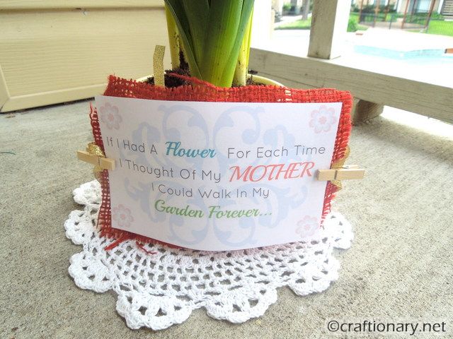 mothers day printable if I had a flower for each time I thought of my mother I could walk in my garden forever
