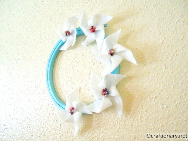 make felt pinwheels 4