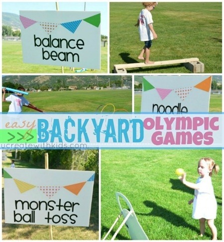 Olympics kids games backyard