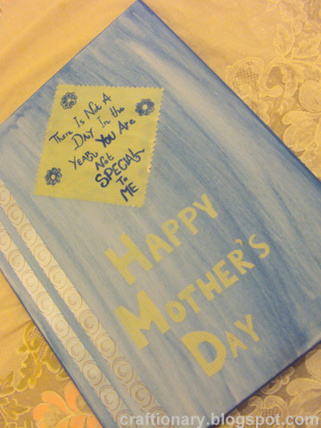 mothers decoupage canvas