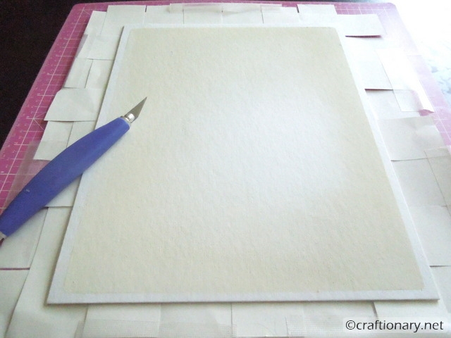 cut frame size paper