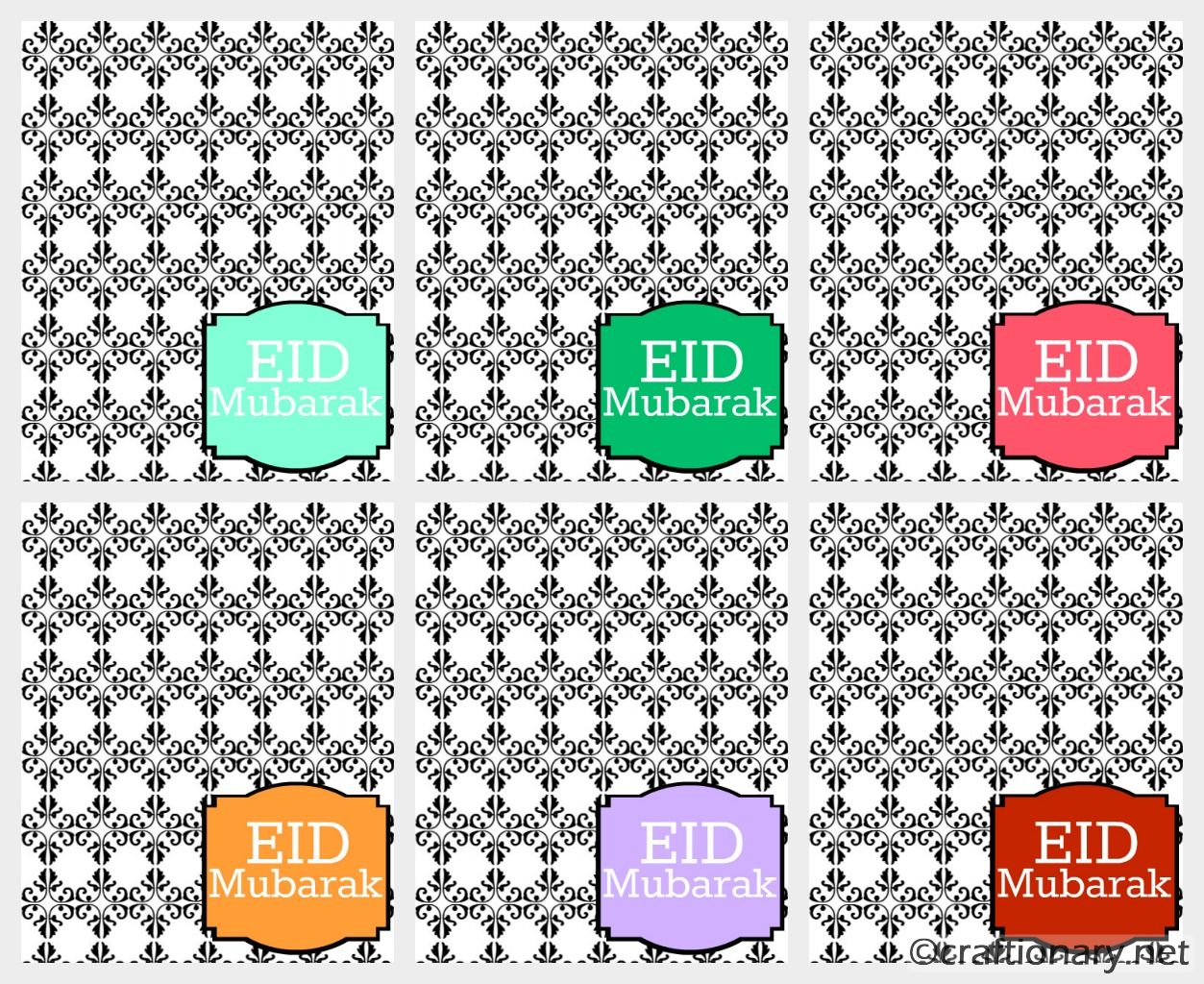 Best Eid Greeting Cards Free Printable Craftionary
