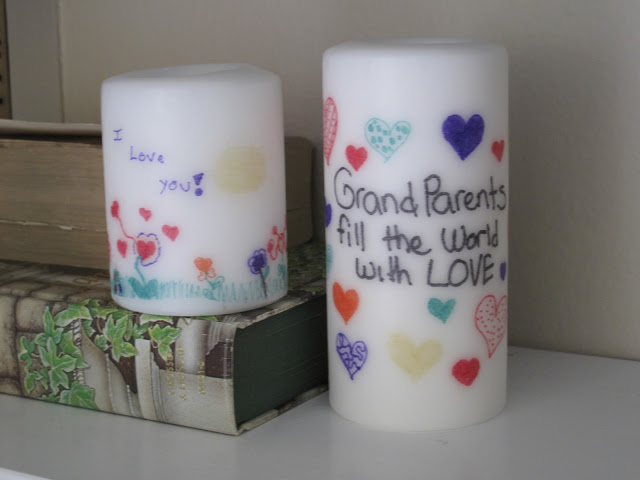 ink transfer candles